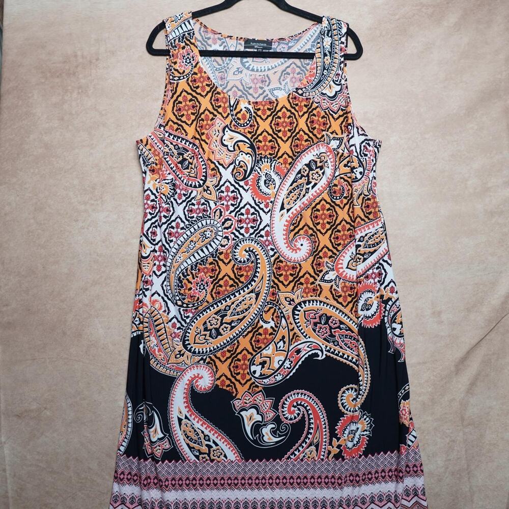 R&M Richards Paisley Boho Dress Plus 20W